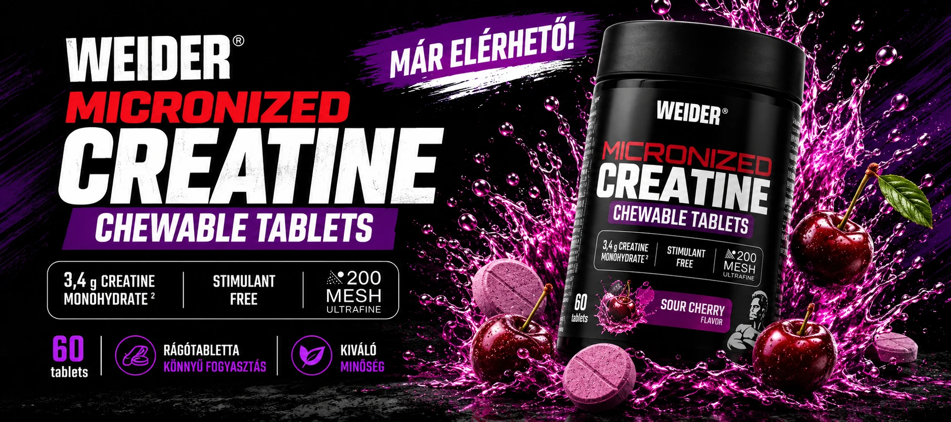 Weider táplálékkiegészítők a Mastery.hu-n – BCAA, kreatin és Mega Mass a maximális teljesítményért