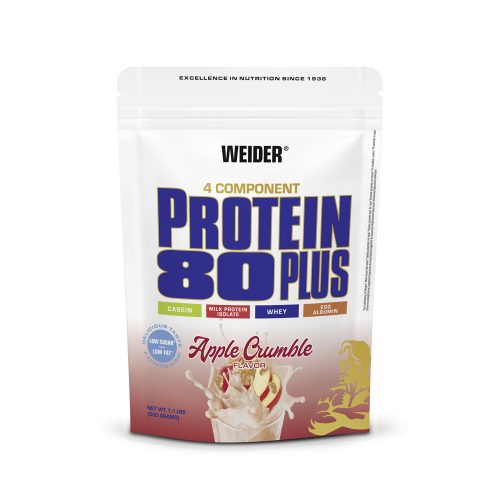 Weider Protein 80 Plus fehérjepor - 500 g - almás morzsasüti