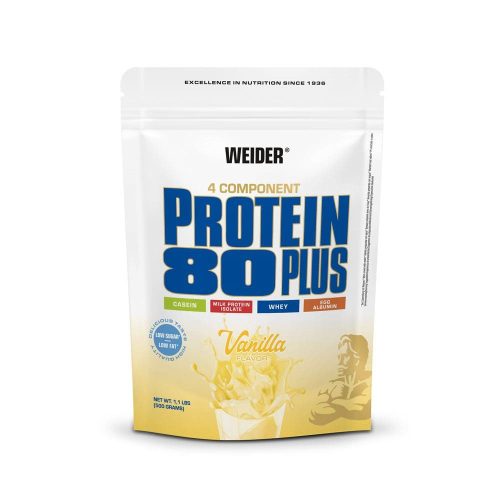 Weider Protein 80 Plus fehérjepor - 500 g - vanília