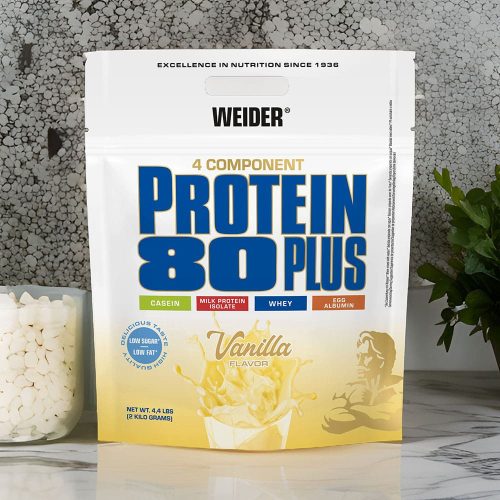 Weider Protein 80 Plus fehérjepor - 2 kg - vanília