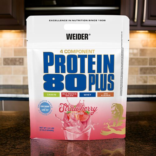 Weider Protein 80 Plus fehérjepor - 2 kg - eper