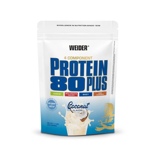 Weider Protein 80 Plus fehérjepor - 500 g - kókusz