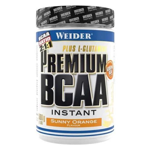 Weider Premium BCAA Instant aminosav Plus L-Glutamin - 500 g - narancs