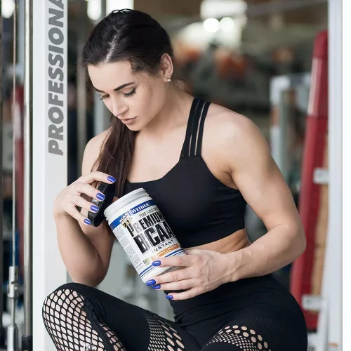 Weider Premium BCAA Instant aminosav Plus L-Glutamin - 500 g - narancs
