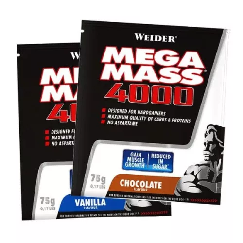 Weider Mega Mass 4000 tömegnövelő - 75 g - vanília