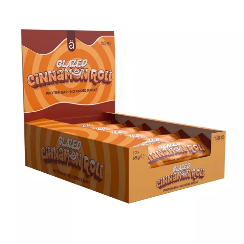 Nano Supps Protein Bar fehérjeszelet - 55g - Glazed Cinnamon Roll