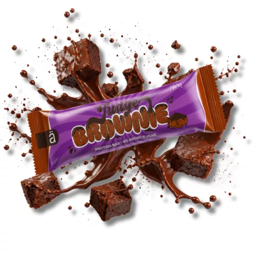 Nano Supps Protein Bar fehérjeszelet - 12x55g - Fudge Brownie