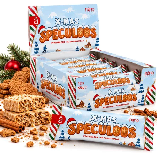 Nano Supps Protein Bar fehérjeszelet - 55g - X-Mas Speculoos