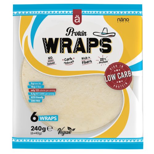 Nano Supps Protein Wraps 6 db tortilla lap - 240g
