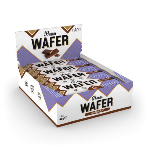 Nano Supps Protein Wafer fehérjeszelet - 12x40g - csokoládé