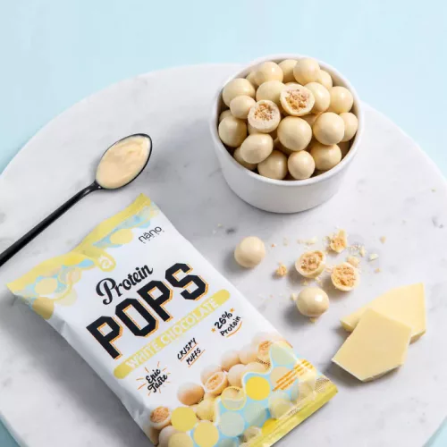 Nano Supps Protein Pops csoki golyók - 38g - fehércsokoládé