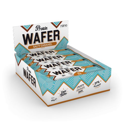 Nano Supps Protein Wafer fehérjeszelet - 12x40g - sós karamell