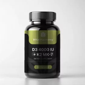 VitalHarmony D3 4000 + K2 kapszula - 90 db