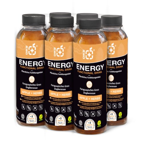 RedPower Energy - gyógynövényes funkcionális ital - 6 x 500 ml