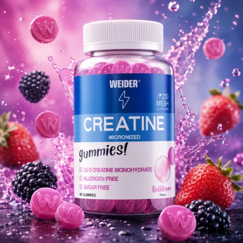 Weider Mikronizált Kreatin gumicukor - Bubblegum íz - 66 db