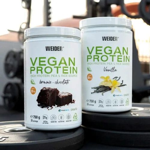Weider Vegan Protein vegán fehérjepor - 750 g - eper
