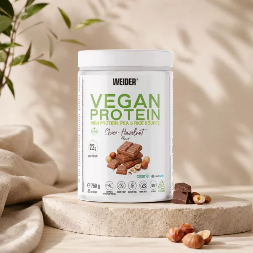 Weider Vegan Protein vegán fehérjepor - 750 g - csokis törökmogyoró