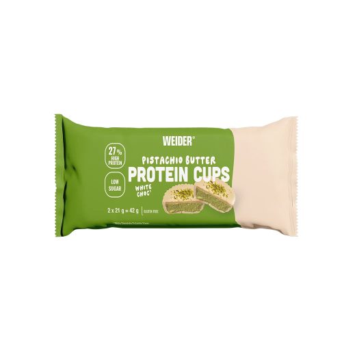 Weider Protein Pistachio Butter Cups - pisztáciakrém-fehércsoki - 42 g