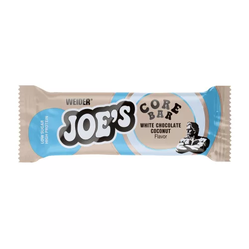 Weider Joe’s Core Bar fehérje szelet - 12x45g - kókusz-fehércsoki