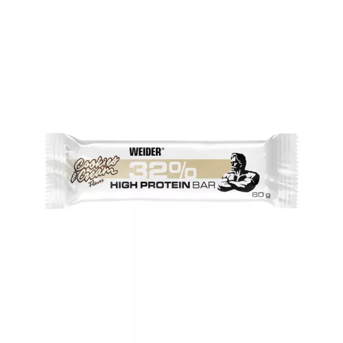 Weider 32% Protein Bar fehérje szelet - 12x60 g - keksz-tejszín