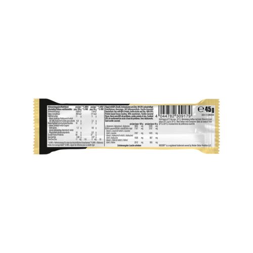 Weider 60% Protein Bar fehérje szelet - 24x45 g - vanília-karamell