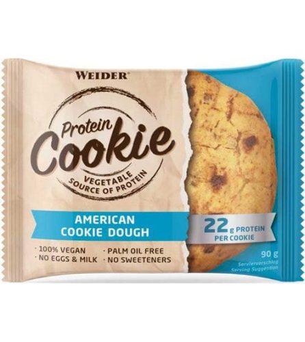 Weider Protein Cookie vegán fehérje süti - 12x90 g - csokis keksz