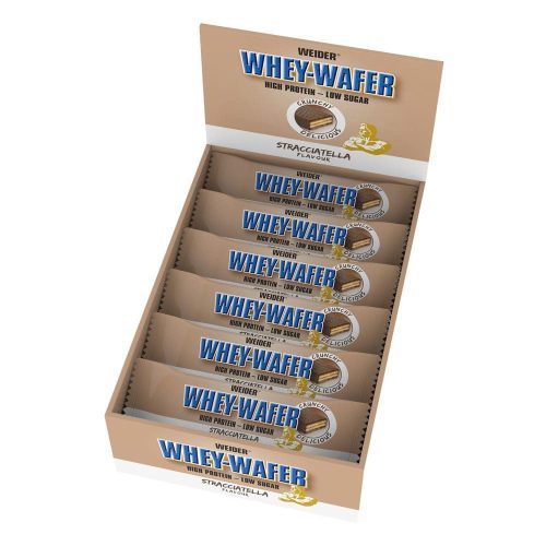 Weider 32% Whey-Wafer fehérje szelet - 12x35g - sztracsatella