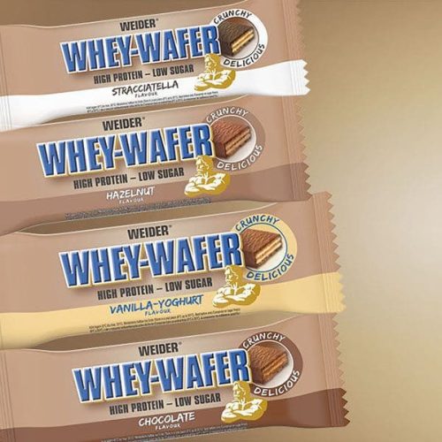 Weider 32% Whey-Wafer fehérje szelet - 12x35g - sztracsatella