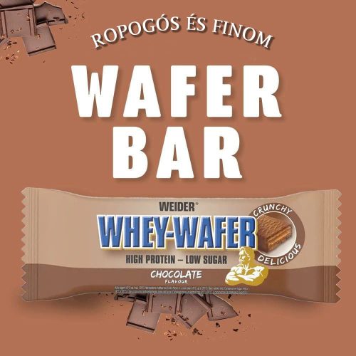 Weider 32% Whey-Wafer fehérje szelet - 12x35g - sztracsatella