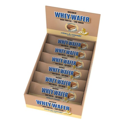 Weider 32% Whey-Wafer fehérje szelet - 12x35g - vanília-joghurt