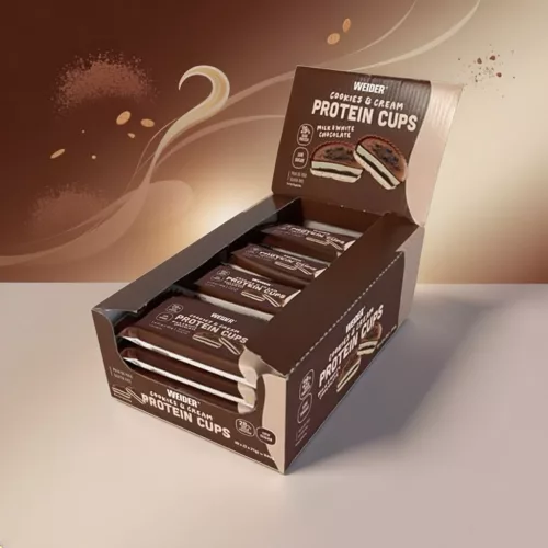Weider Protein Cups - keksz-tejszín - 20x42 g
