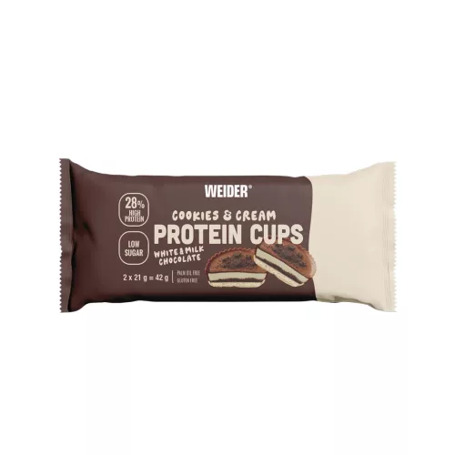Weider Protein Cups - keksz-tejszín - 20x42 g