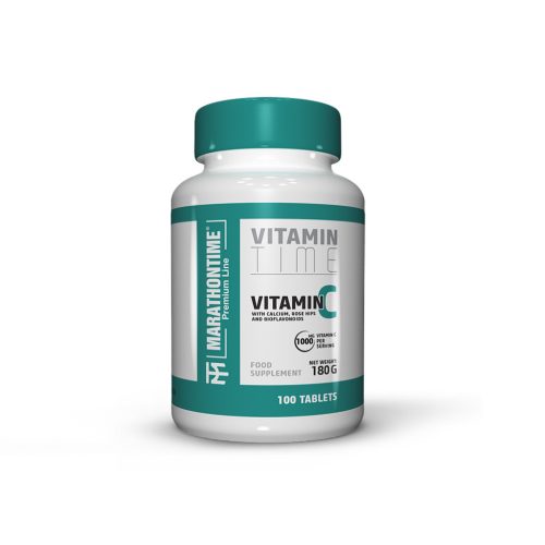 Marathontime C-vitamin 1000mg kalciummal, bioflavonoidokkal és csipkebogyó kivonattal - 100 db