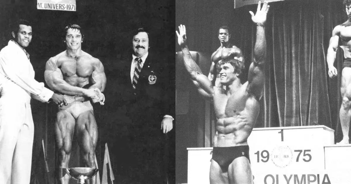 Arnold Schwarzenegger 7 alkalommal nyerte el a Mr. Olympia címet (Forrás: Evolution of Bodybuilding)